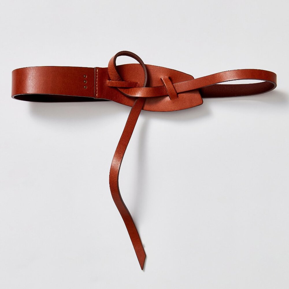FREE PEOPLE We The Free Lyra Belt / Cognac size Medium/Large Wrap Belt